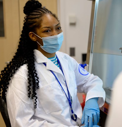 Medical colleague chatting