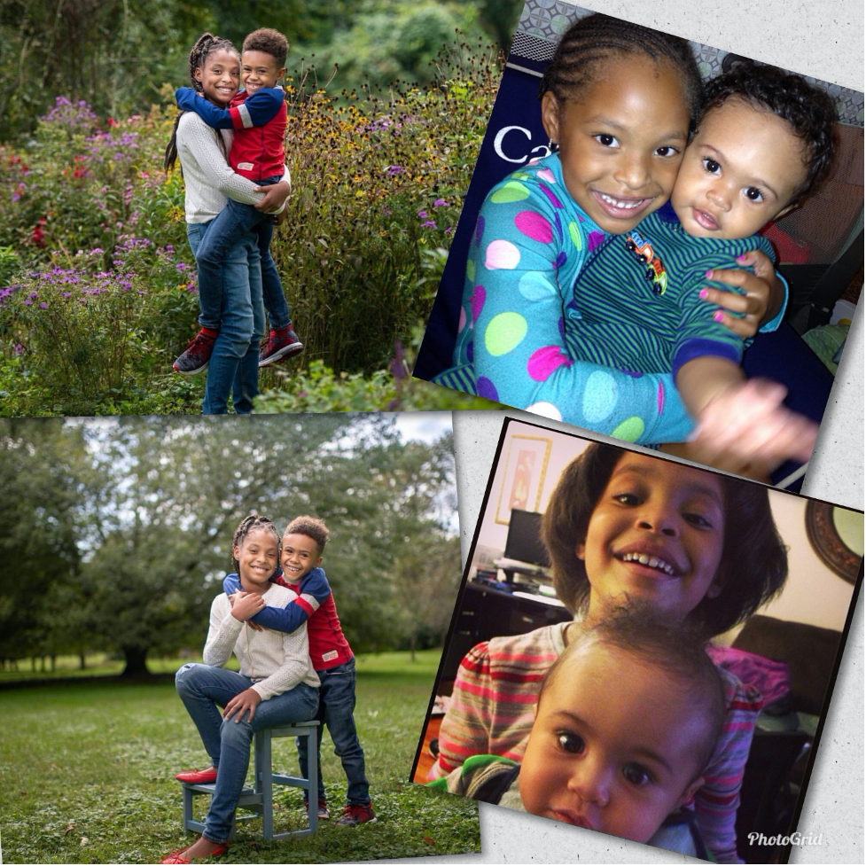 Collage of photos of children